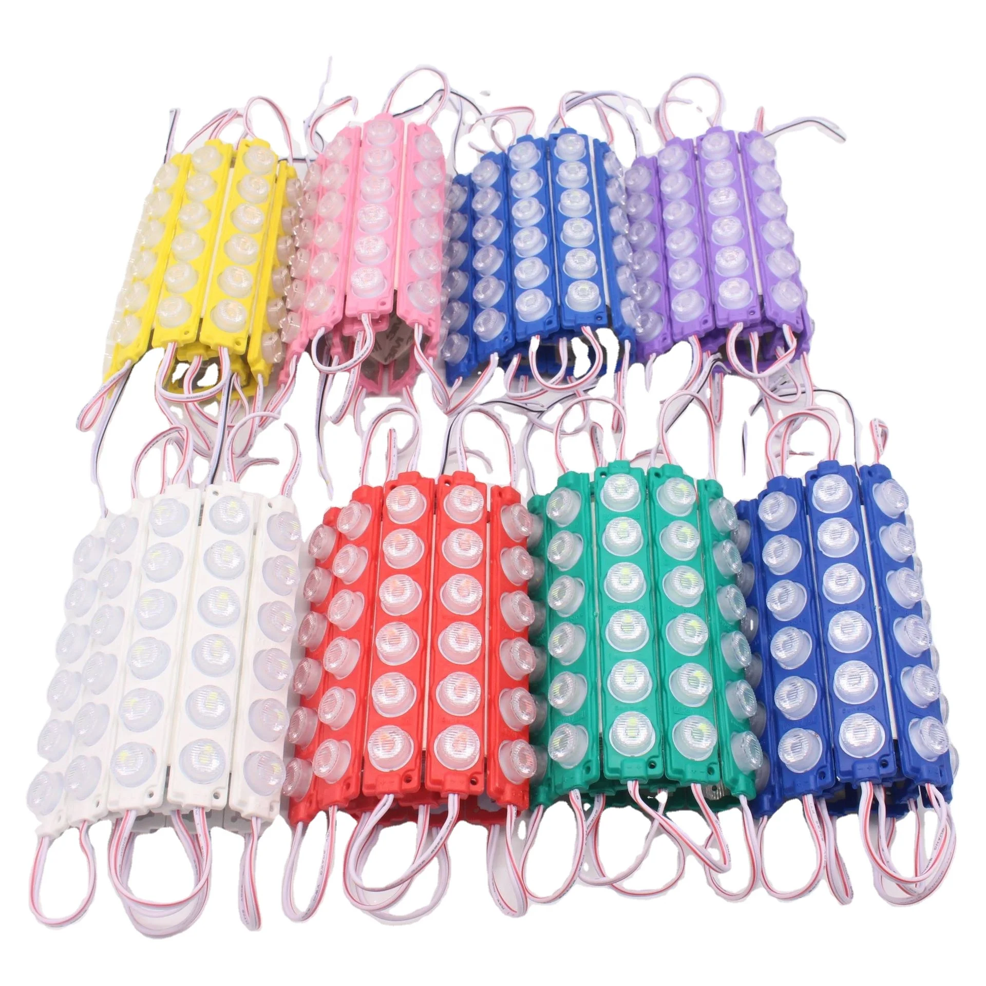 IP65 waterproof Red Color car side lights LST led module DC 12V 24V car lights, 6 leds 3W smd 2835 led module korea