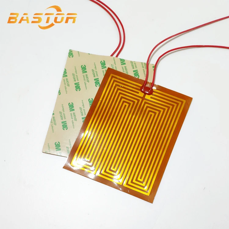 5v 12v 3d принтер Электрический гибкий kapton Полиимид нагревательный