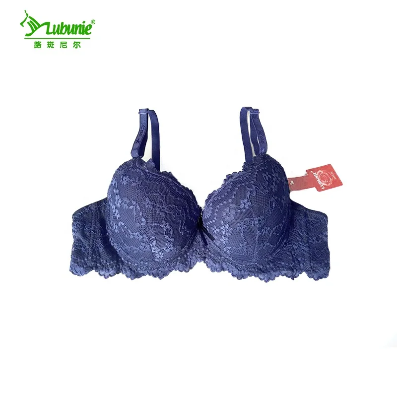LUBUNIE High quality hot sexy girls full lace cover inside padded push up bra