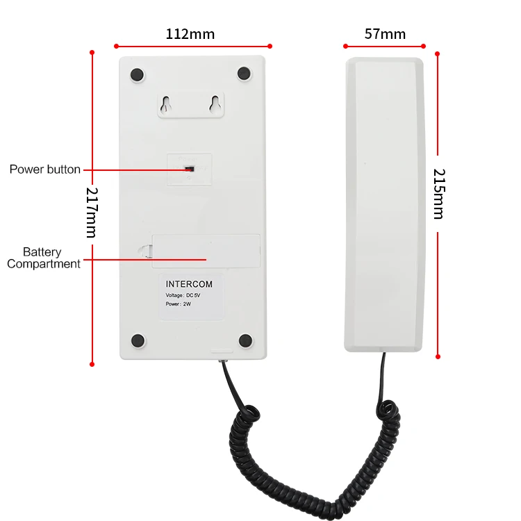 Hot Sale Full Duplex Dual Way Desk Telephone Intercom Wireless Audio Intercom System