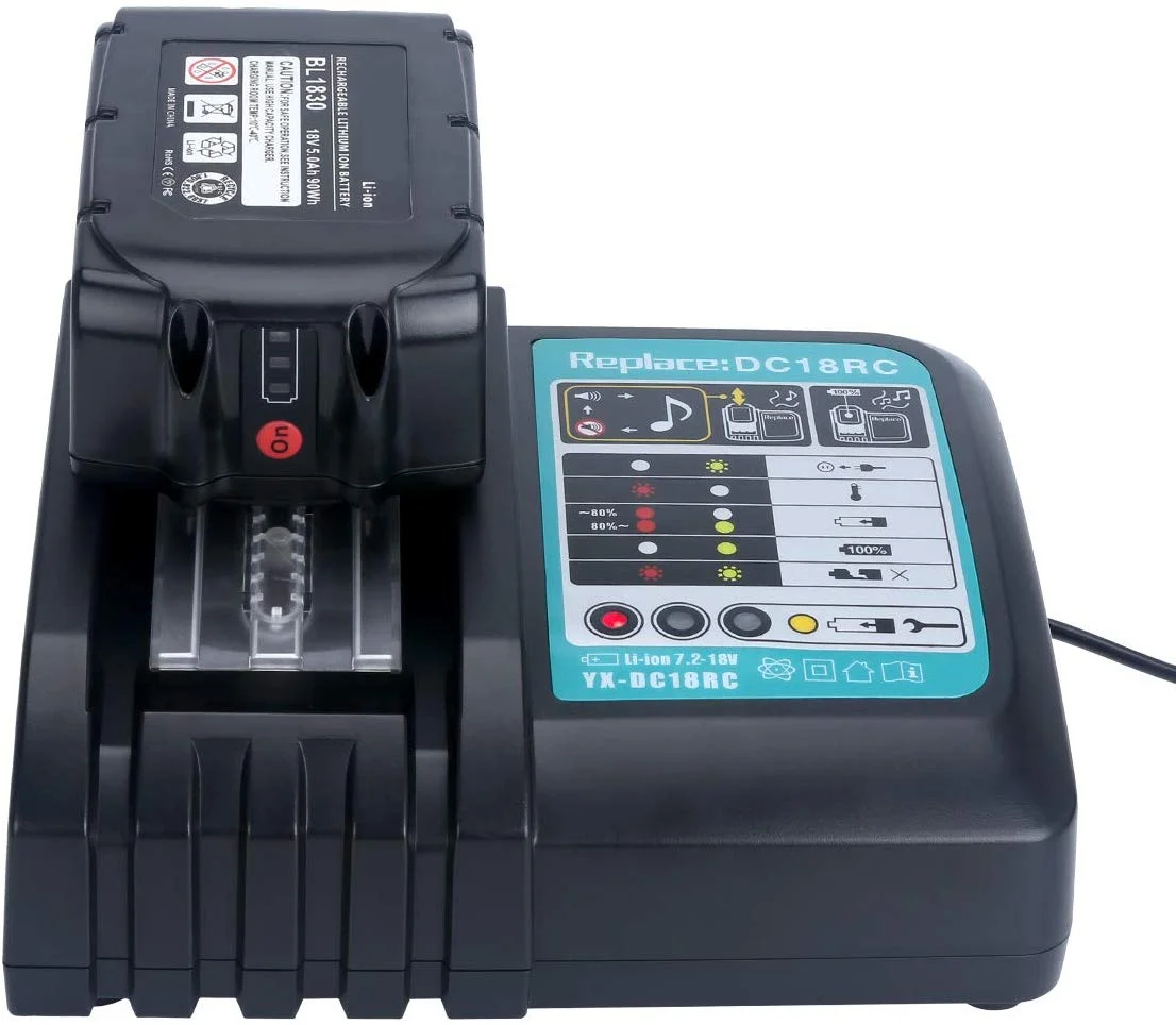DC18RC Battery Charger for Makitas 14.4V-18V Lithium Battery BL1830 BL1850 BL1840B BL1041B BL1820