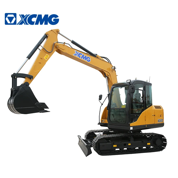 Новый китайский маленький мини-гусеничный экскаватор XCMG XE80D 8 тонн для продажи