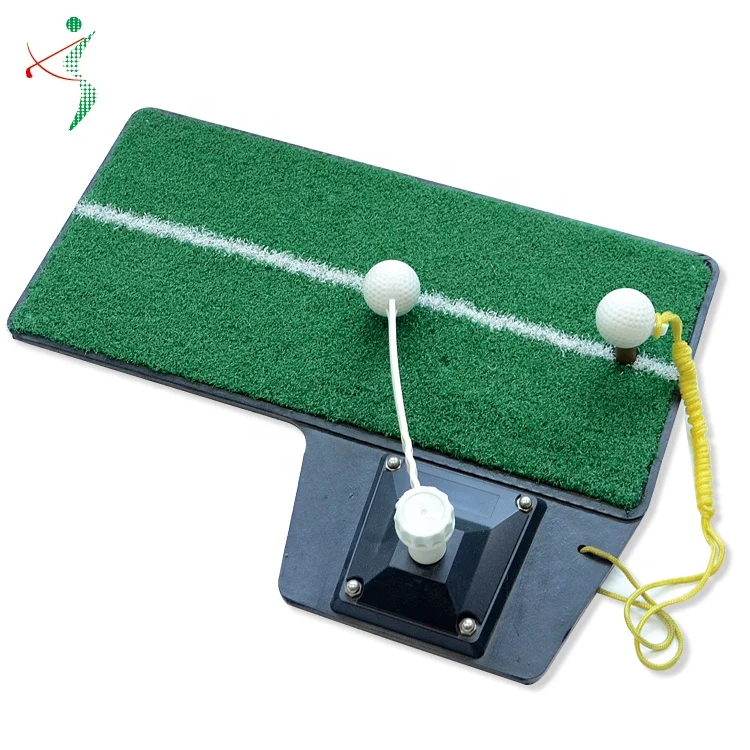 Factory Price Customized Return Ball Track Indoor Golf Putter Trainer Practise Set Putting Training Mat