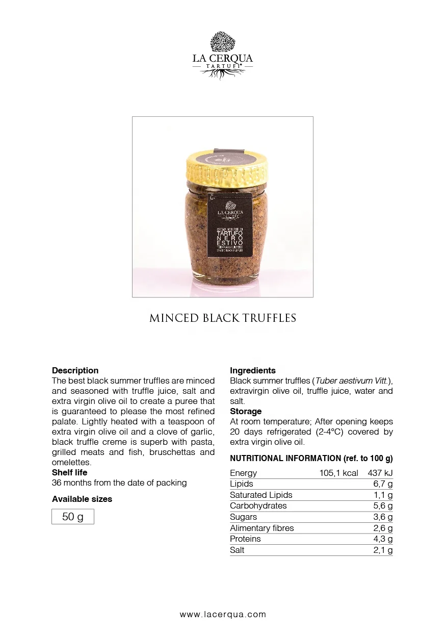 Итальянское качество, измельченный черный трюфель, мусс, клубень aestivum Vitt, оливковое масло, 50 граммов, изысканный трюфельный соус, для веганов и без глютена