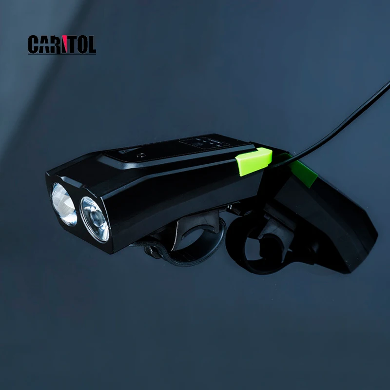 120db Electric Horn Spoke Lampoutdoor Alarm Speaker Usb Rechargeable Waterproof Led Bicycle Front Light Bike Light