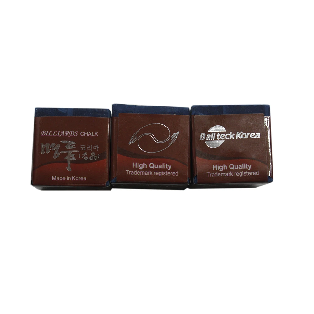 Hot sale High Quality professional 3pcs per box billiard chalk pool cue chalk