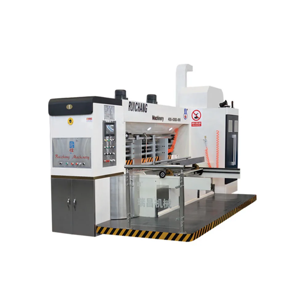 1228 high speed flexo roll to roll corrugated carton box printing slotting and die cutting machine