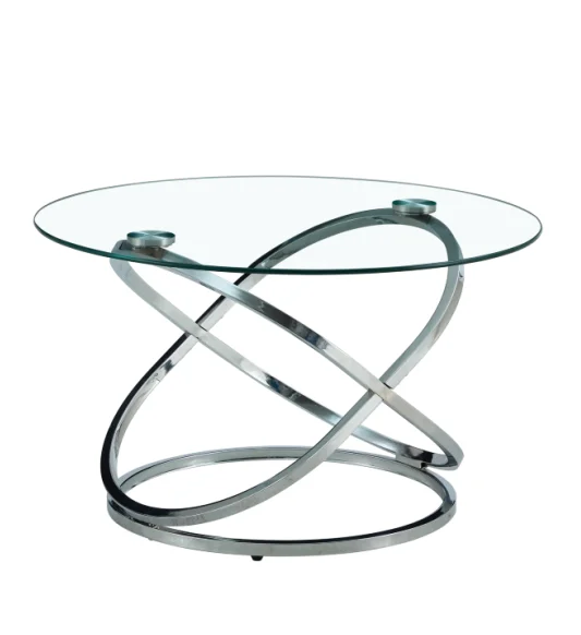 Modern Simple Electroplated Iron Tea Table High-End Fashion Full-Function Living Room Furniture