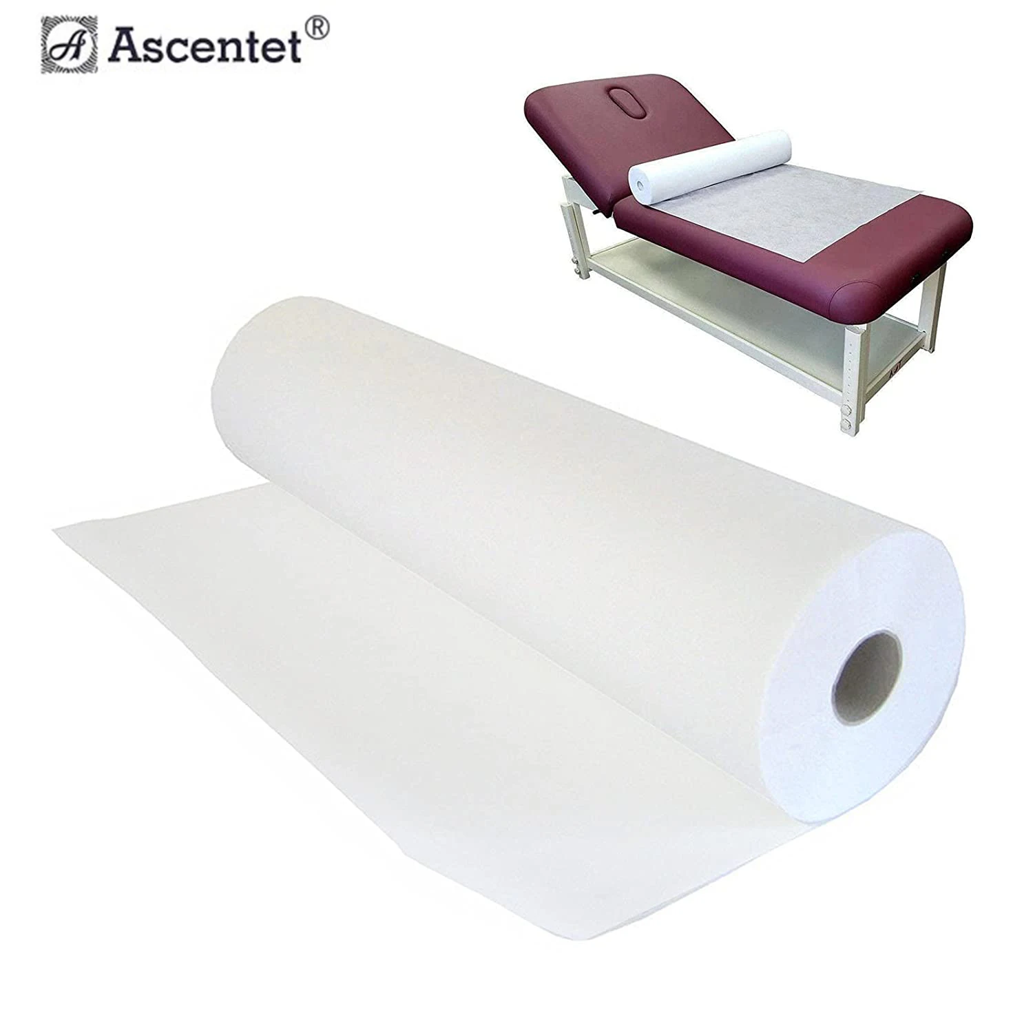 Comfortable disposable PP hospital medical woven hydro massage perforated bed sheet roll
