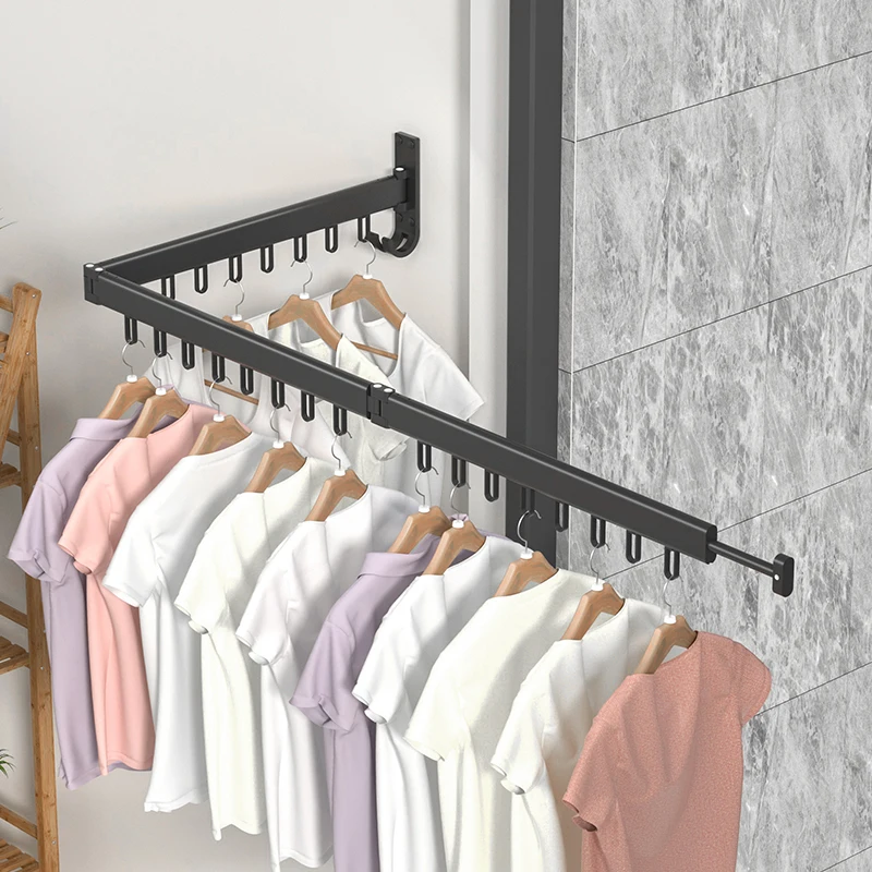 Household Essentials  Balcony Collapsible and Retractable  Clothes Drying Rack