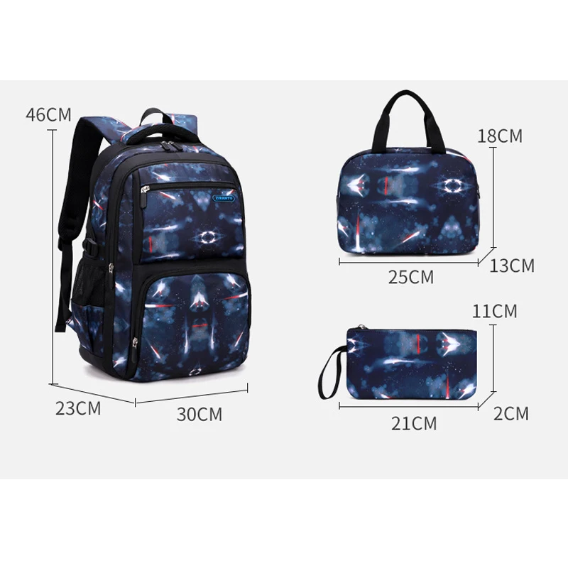 Large -capacity starry sky pattern bookbag is suitable for traveling schools to use backpacks
