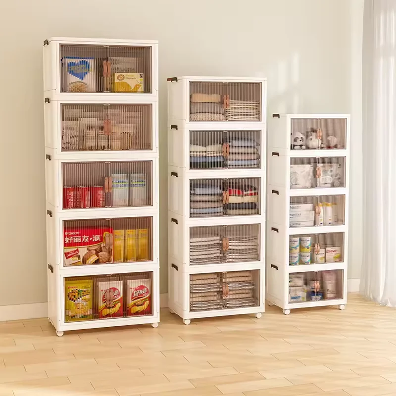 Wholesale portable plastic shoe cabinets storage boxes clothing containers can be folded to save space
