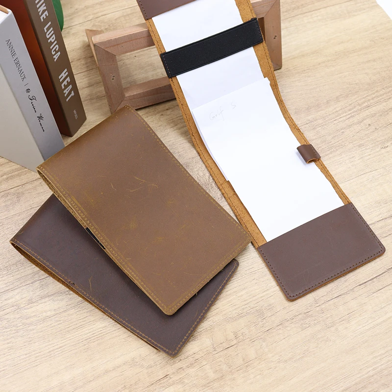 Golf Scorecard Holder Leather Hand Stitched Yardage Book Holder Golfers Gift Gift for Him,