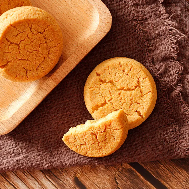 wholesale Sugar-free High Fiber small peach crisp desserts 320g Chinese Traditional Walnut Pastry Crisp Cookie