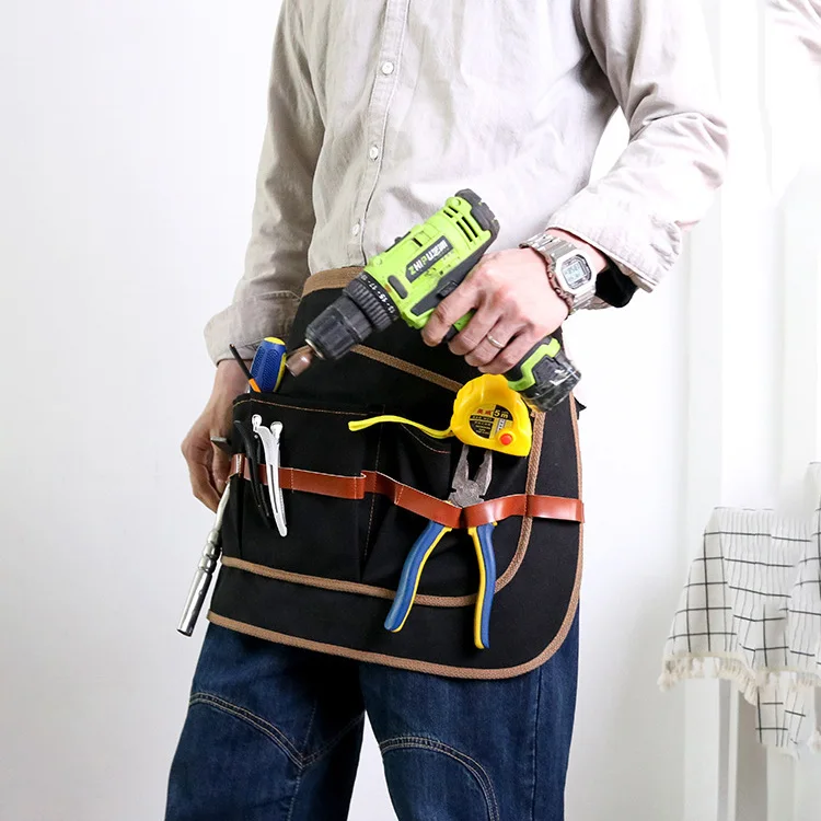 Custom Canvas Salon Barber Garden Work Tool Half Waist Apron