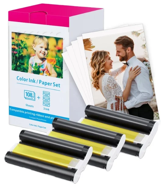 Hot sale KP108IN glossy photo paper A4 glossy 3R 4R 5R A3 A4 Roll Size photo paper for canon various model