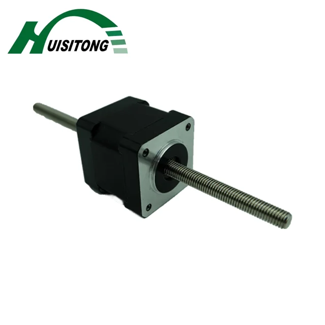 Nema 14 1.8 degree linear stepper motor with non captive shaft stepper motor linear actuator