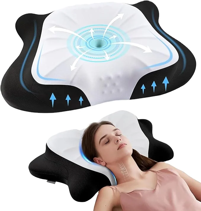 Custom Panda  Cervical Pillow Memory Foam Neck and Head Support Pillow Suitable for All Sleeping Positions Cozy Sleeping Pillow