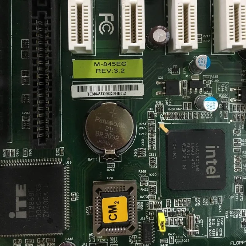 hot sale socket 478  ddr400 motherboards with 3 ISA slot and 2 Gbe LAN  run winxp win98 dos 6.22 linux system model M-845EG