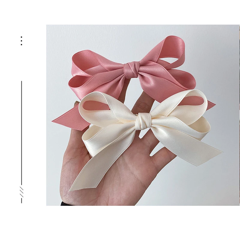 Fashion Fabric Bow Hairpin for Women Girls Large Ribbon Clips knot Barrettes Female Accessories(HA001)