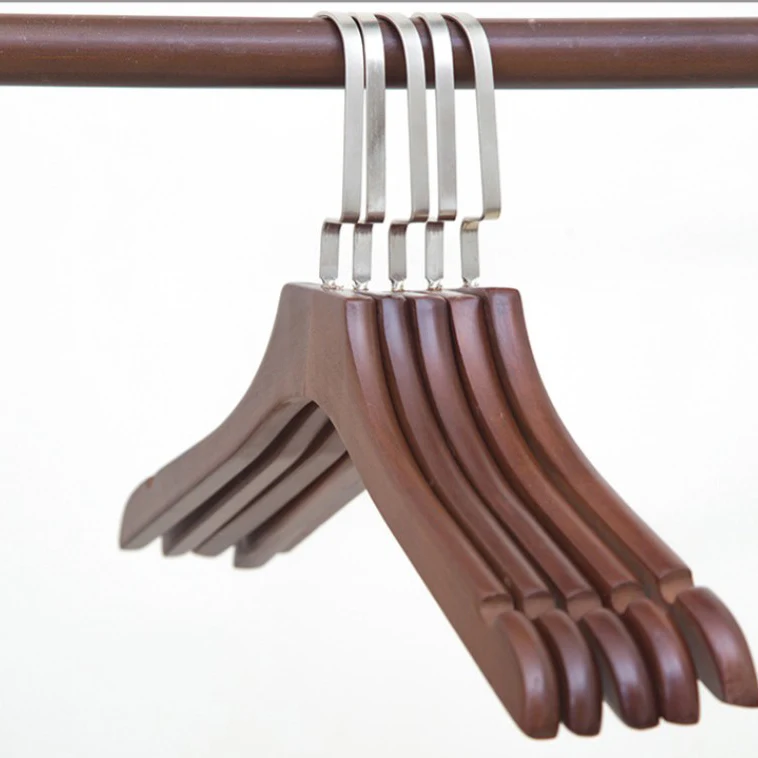 Hot Sell Fashionable Design  Hotel Custom  Wooden Clothes Hanger