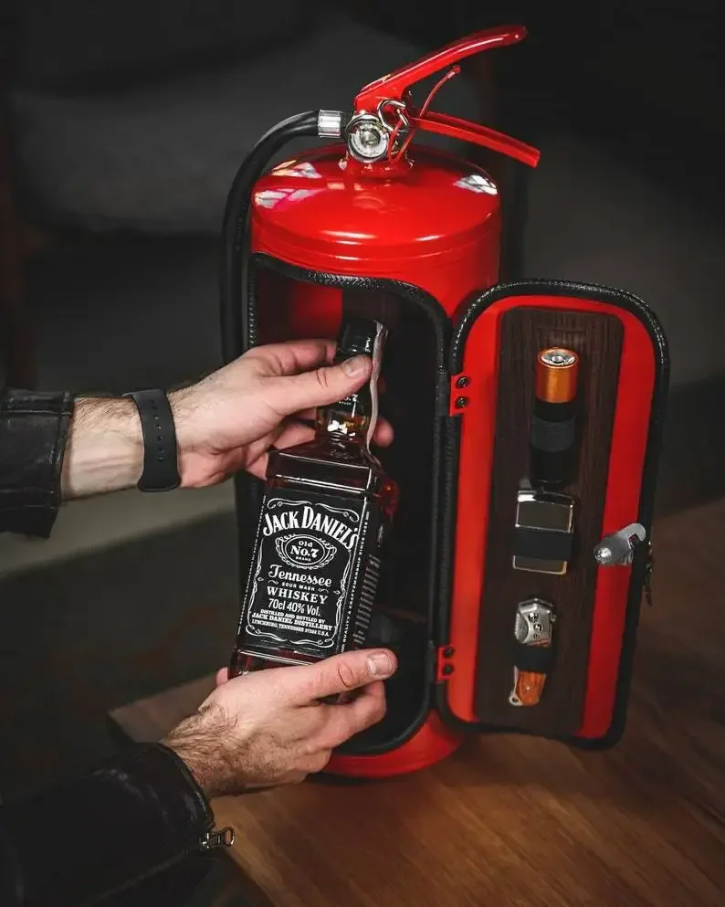 Whiskey Gift Box Set Mini Can Bar Set Outdoor Portable Fire Extinguisher Mini Bar
