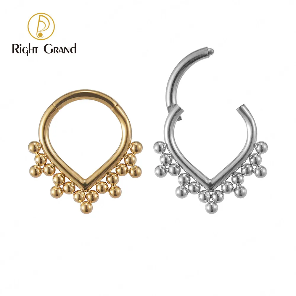 Custom Luxury Sexy Micro Gold Nose Ring Design 18K Gold Plated Clip On Nose Rings
