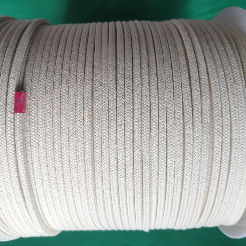 Flame Retardant Glass Tempering Furnace High Temperature Resistant Aramid Roller Conveyor Cord Abrasion Resistant Kevlars Rope