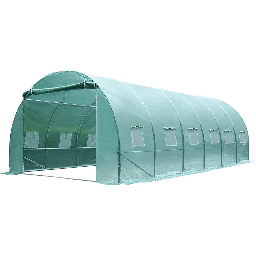 Polytunnel  Outdoor Tunnel Greenhouse Green House Growing Tent Walk-In Tunnel Garden Plant Growing Hot House