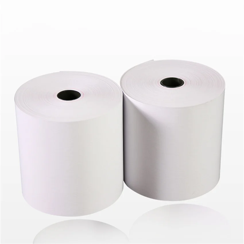 Wholesale 80x80mm 100% Wood Pulp Pos Thermal Receipt Paper Supermarket Thermal Paper Roll