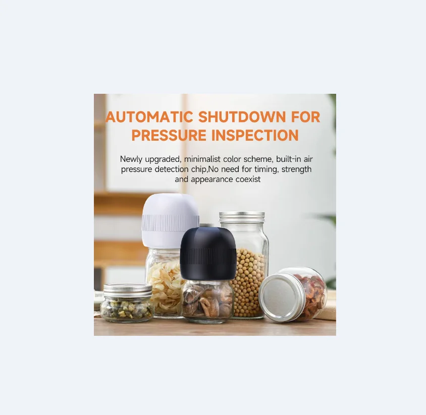 Portable Syh188 Electric Mason Jar Vacuum Sealing Machine Wide and Regular Mouth Lids Food Storage Canning Mason Jar Vacuum