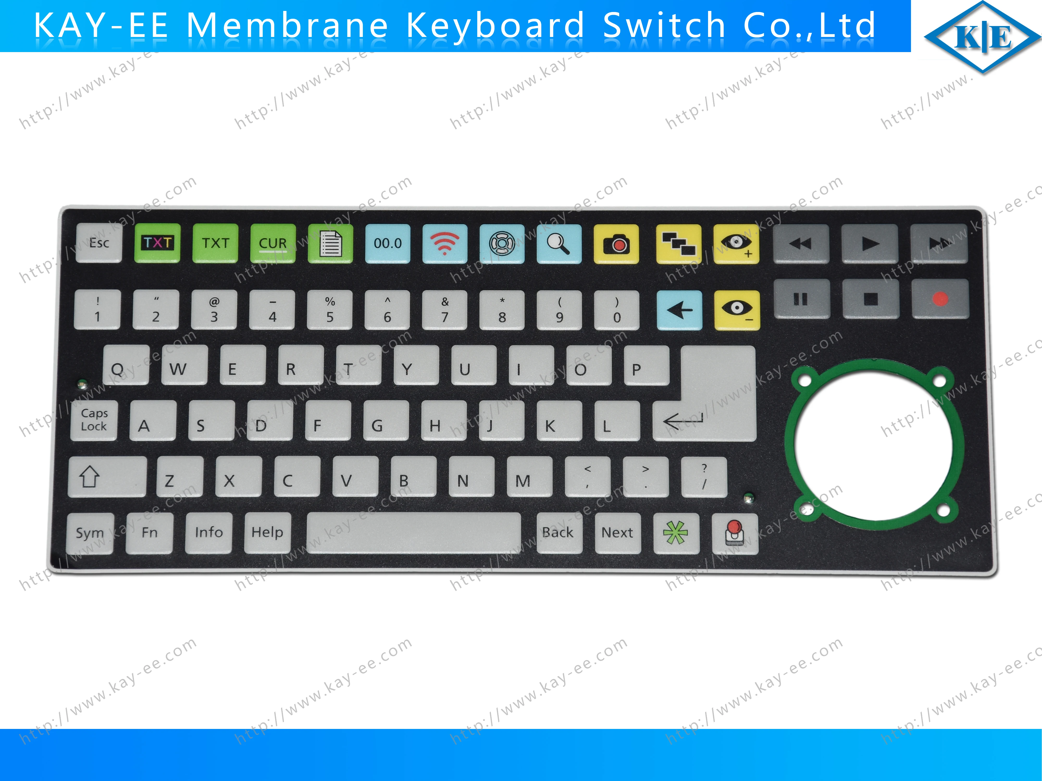 Customized keypad with button embossing used for industrial computer