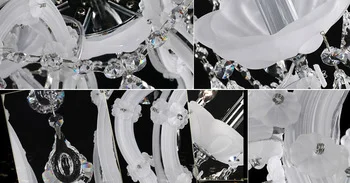 Modern popular indoor decoration white maria theresa chandelier for wedding european palace lighting candle lamp chandelier