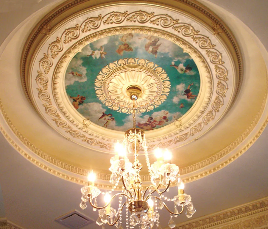 Banruo New Design European Style False Ceiling Tile Panel For Hall Building Decoration