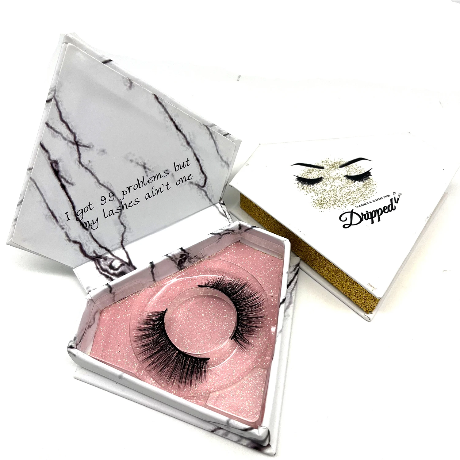 
Wholesale 5 Pairs Vietnam Indevedual Faux Mink Eyelash 