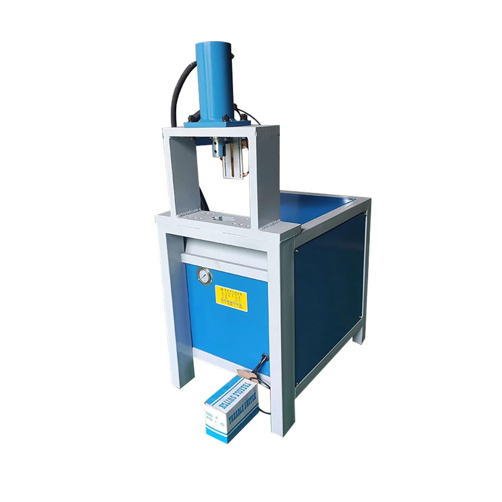Customized hydraulic square tube punching machine edge trimming manual round tube punching machine