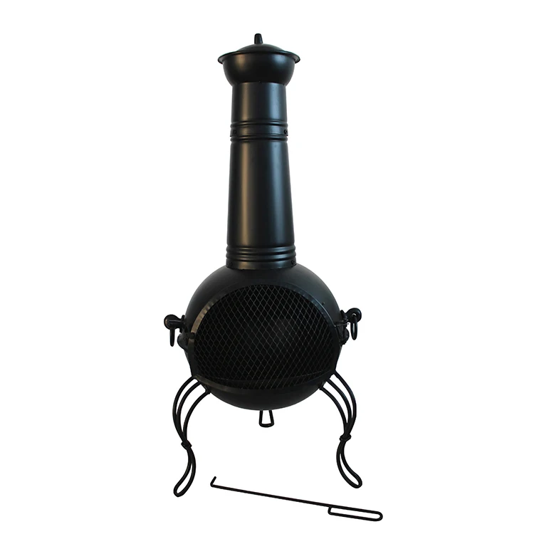 Original Design  Cast Iron Fire Pit Wood Burning Chiminea Outdoor Fire Pit  Garden Chimenea Charcoal Patio Heater