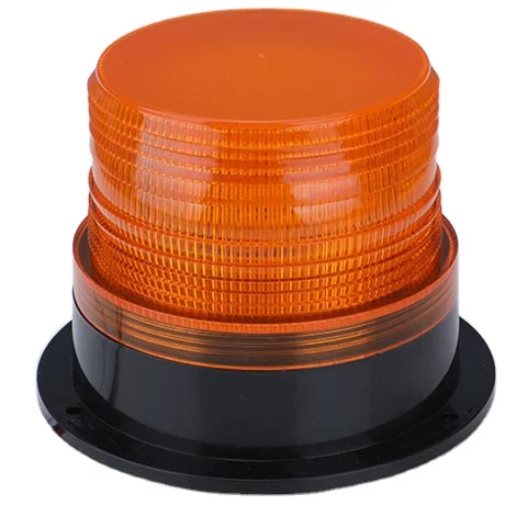 Huaxuan 12V-80V DC Waterproof Amber Magnetic LED Strobe Warning Light