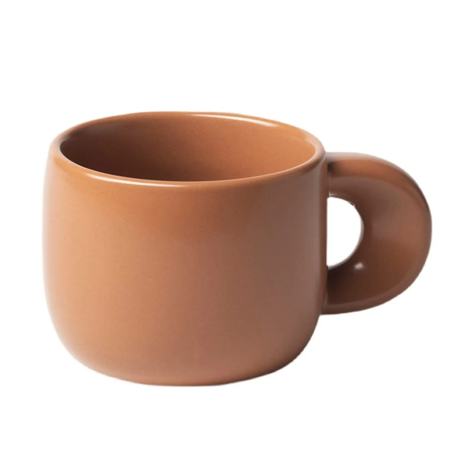 300ml Ceramic Frosted Coffee cup Ceramic Cute Breakfast cup With Handle Holiday Gift