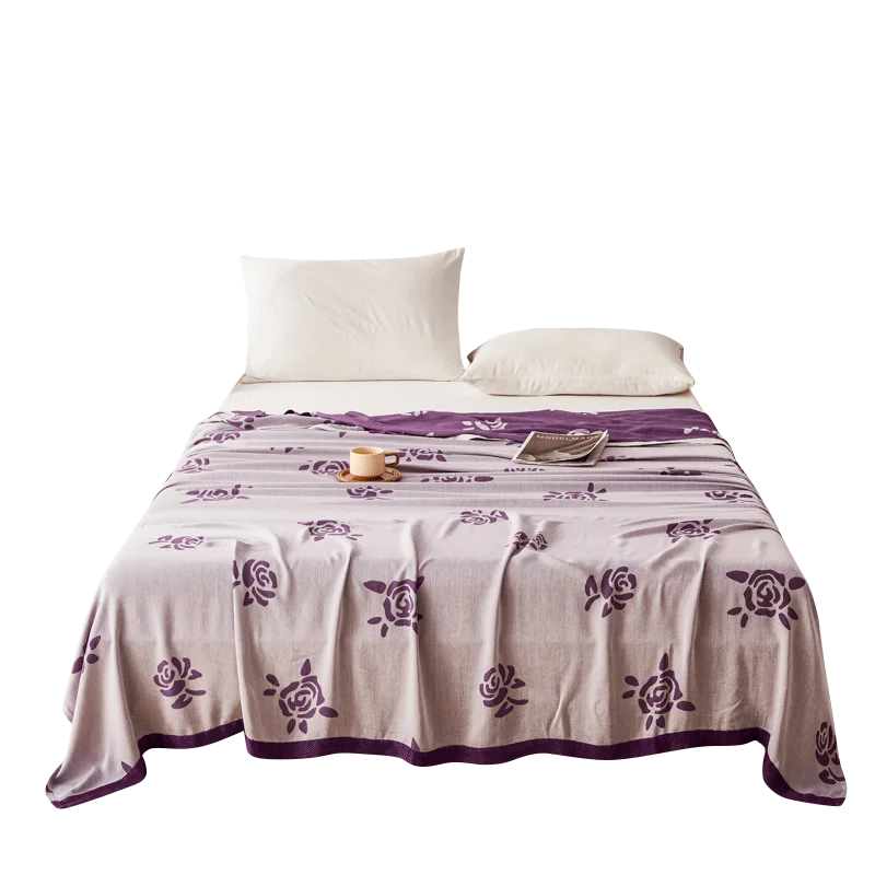 Top blankets Maternal and infant bamboo fiber fashion printed cool feeling blanket Vietnam manufacture