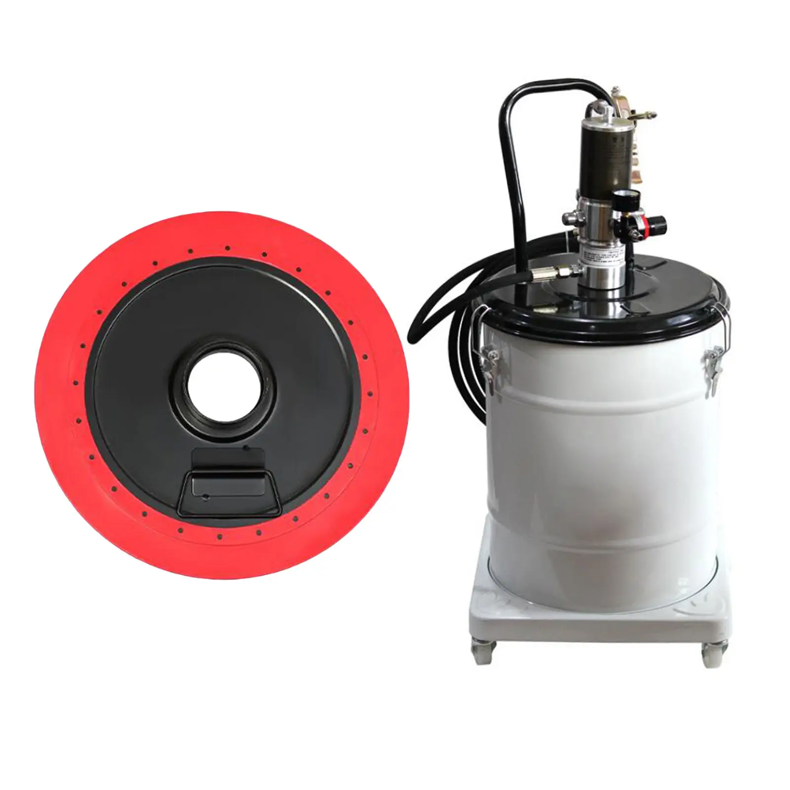 600CC Grease Gun Oil Suction Pan Oil Pan Plate Butter Bucket Universal