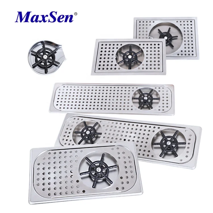 Automatic Cup Washer stainless glass pitcher rinser coffee accessory