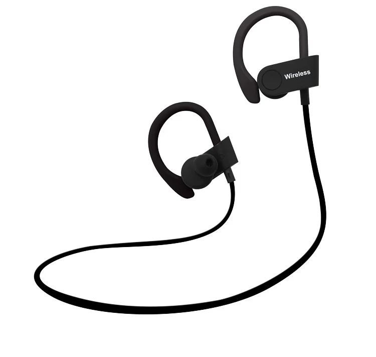 Мягкие крючки для ушей водонепроницаемый беспроводной наушники Bluetooth Встроенный микрофон