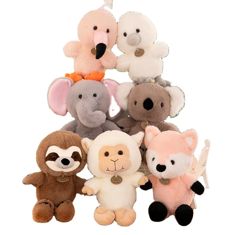 Animal Sprite Series Plush Toy Stuffed Animals Elephant Koala Sloth Sheep Flamingo fox chick