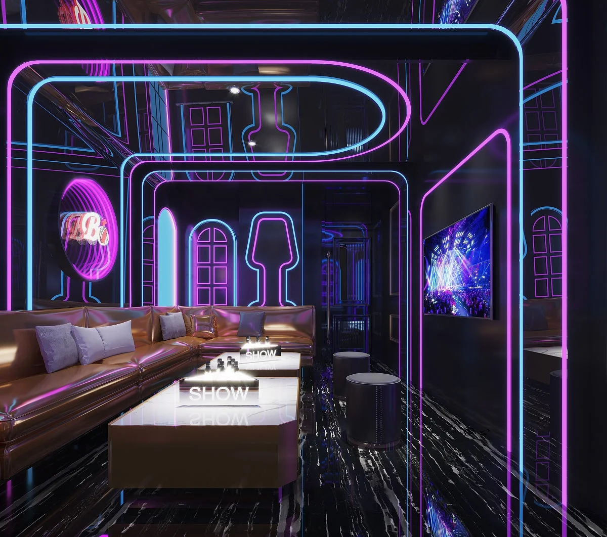 Barbershop Advertising Light Box Luminous Word Wall Decoration Infinity Mirror LED Billboard Display LED Backlight Light Box