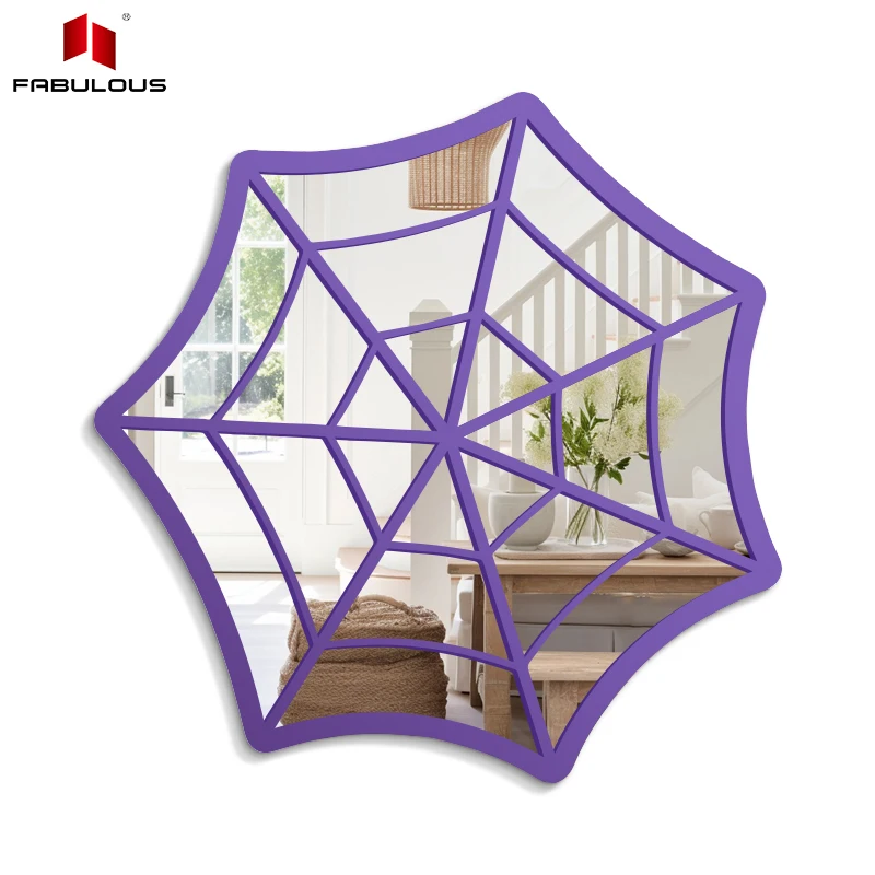 FABULOUS Tiktok popular black frame mirror printing 3d acrylic cartoon sticker decorative mirror