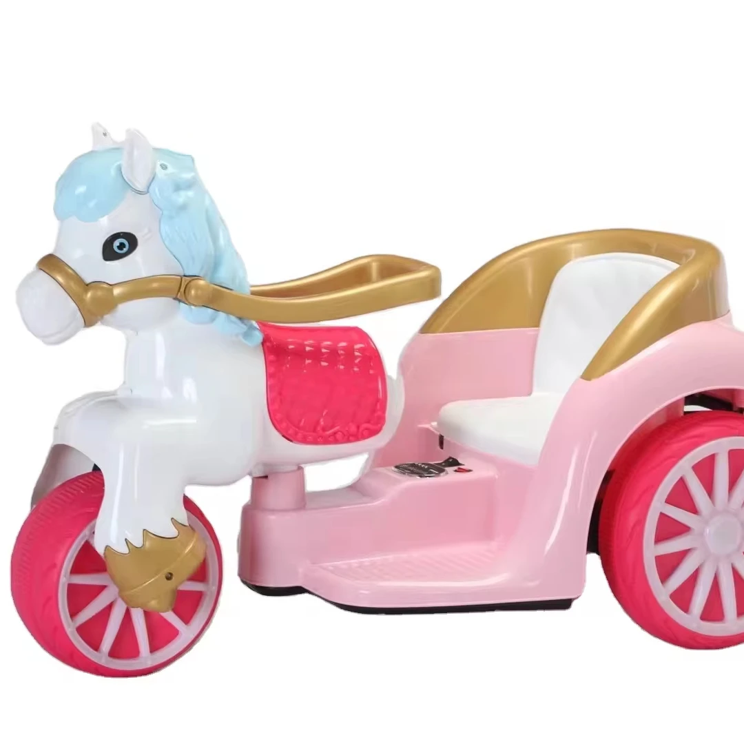 Unisex 3-Wheel Electric Motorcycle Ride-On Toy for Kids 2-13 Years Fashionable Plastic Battery Power Cheap Price