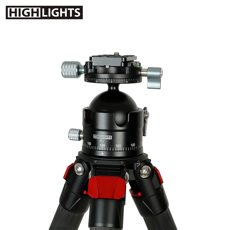 
Chinese Manufacturer 4 Section Leg Mobile Phone Tripod Carbon Fiber Stand Tripod 