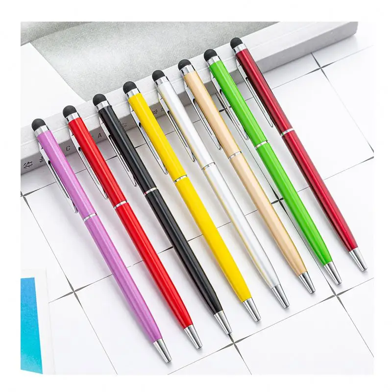 2021 индивидуальная шариковая ручка с логотипом, рекламная металлическая шариковая ручка, стилус для подарка (1600223695095)
