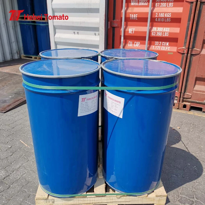Bulk Packing 36-38% Brix 220 litter Drum Tomato Paste